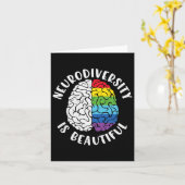 Carte Adhd Sensibilisation sur l'autisme Neurodiversité (Fleur jaune)