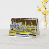 Carte adieu (Fleur jaune)