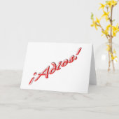 Carte adieu (Fleur jaune)