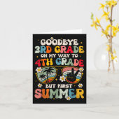 Carte Adieu 3e grade - 4e année Bonjour Su (Fleur jaune)