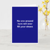 Carte adieu à l'employé drôle (Fleur jaune)