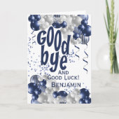 Carte Adieu adieu départ (Devant)