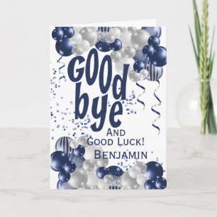 Carte Adieu adieu départ