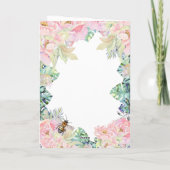 Carte Adieu adieu quitter Floral Bee (Dos)