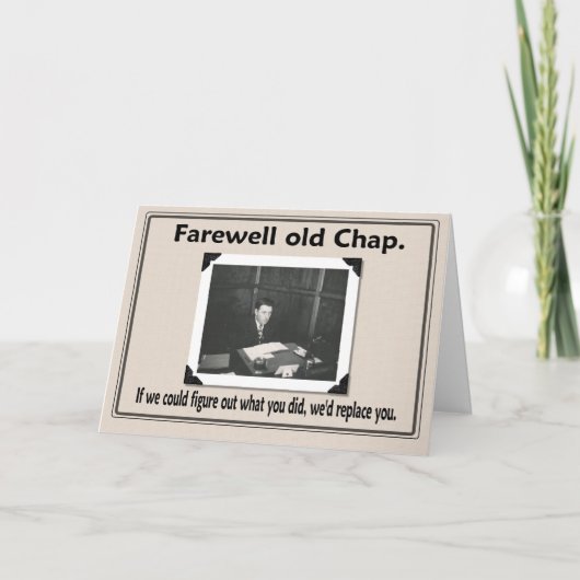 Carte Adieu au revoir collègue (Devant)