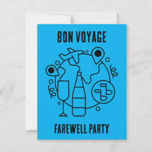 Carte Adieu Bon Voyage