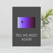 Carte Adieu >carte de voeux (Debout devant)