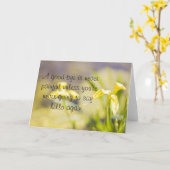 Carte Adieu daffodique greetingcard (Fleur jaune)