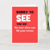 Carte adieu drôle (Devant)