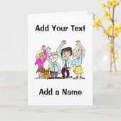 Carte Adieu drôle (Fleur jaune)