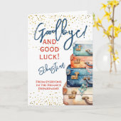 Carte Adieu et bonne chance Adieu départ (Fleur jaune)