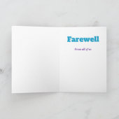 Carte Adieu moderne (Intérieur)