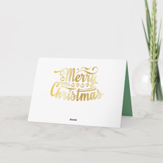 Carte Adieu vert 2020 Photo de Noël (Dos)