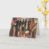 Carte Adieux, célèbre peinture d'August Macke (Fleur jaune)