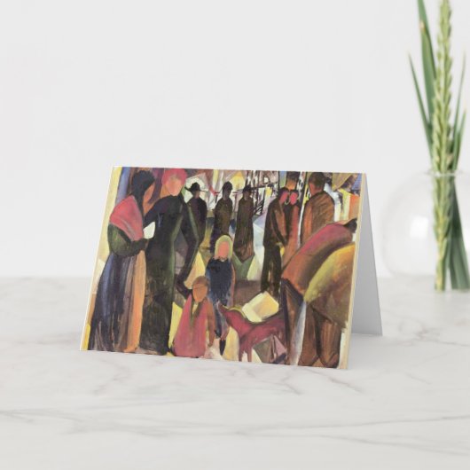 Carte Adieux, célèbre peinture d'August Macke (Devant)