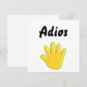 Carte Adios (Devant / Derrière)