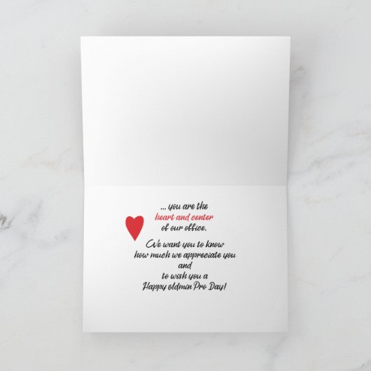Carte Admin Pro Day Heart du groupe (Intérieur)