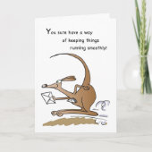 Carte Admin Pro Kangaroo humoristique (Devant)