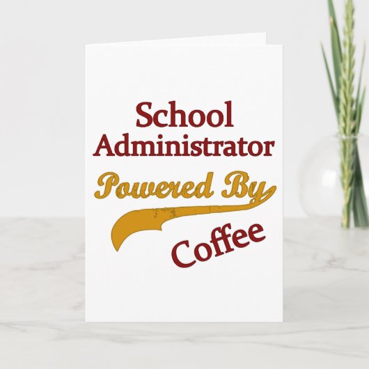 Carte Administrateur scolaire actionné par le café (Devant)