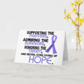 Carte Admirer de soutien honorant le Cancer 3,2 (Fleur jaune)