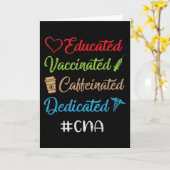 Carte Adn dédié à la caféine vaccinée instruite (Fleur jaune)