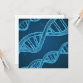 Carte ADN double hélix (Devant/Arrière en situation)