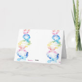 Carte ADN, la spirale de la vie  (Dos)