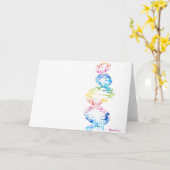 Carte ADN, la spirale de la vie  (Fleur jaune)