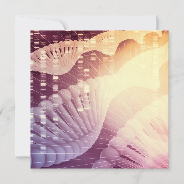 Carte ADN Medical Science and Biotech Chemistry Genes (Devant)