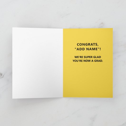 Carte Ado de diplôme Garçon (Intérieur)