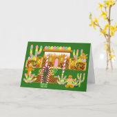 Carte Adobe Gingerbread House (Fleur jaune)