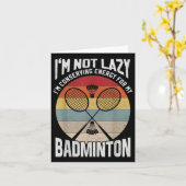 Carte Adolescent Badminton - Pas Paresseux Économiser De (Fleur jaune)