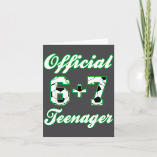 Carte Adolescent de 13 ans d'anniversaire Funny Soccer 6