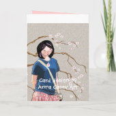 Carte Adolescente au printemps (Dos)