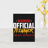 Carte Adolescentes pour leur anniversaire Ne pas approch (Fleur jaune)