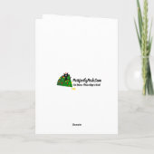 Carte Adoptez : Arbre de Noël de chat : Époque ! (Dos)