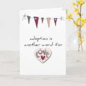 Carte adoption (Fleur jaune)