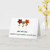 Carte adoption (Fleur jaune)