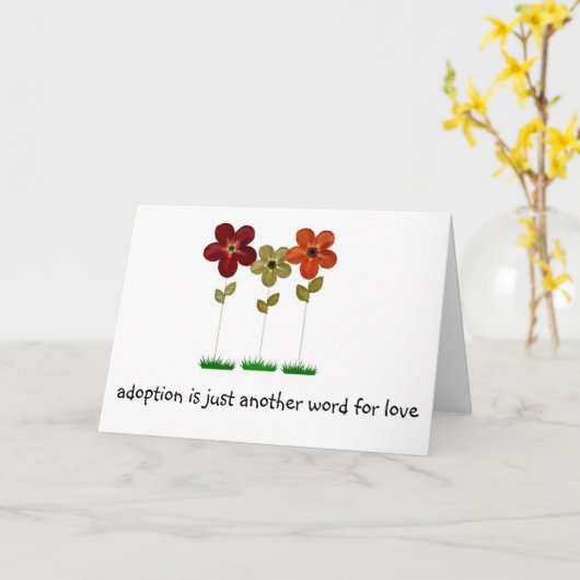 Carte adoption (Fleur jaune)