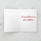 Carte adoption, amour (Intérieur)