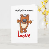 Carte adoption, amour (Fleur jaune)