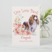 Carte Adoption de Cavalier King Charles Spaniel, Gotcha (Debout devant)