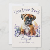 Carte Adoption de chien Boxer, journée Gotcha (Devant)