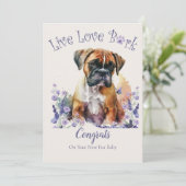 Carte Adoption de chien Boxer, journée Gotcha (Debout devant)