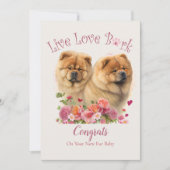 Carte Adoption de Chien Chow Chow, Jour J (Devant)