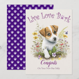 Carte Adoption de chien Jack Russell, journée Gotcha