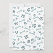 Carte Adoption de chien labrador chocolat, jour J (Dos)