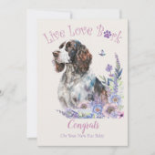 Carte Adoption de chien Springer Spaniel, Jour J'ai Craq (Devant)