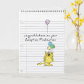 Carte adoption greeting card (Fleur jaune)