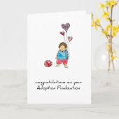 Carte adoption greeting card (Fleur jaune)